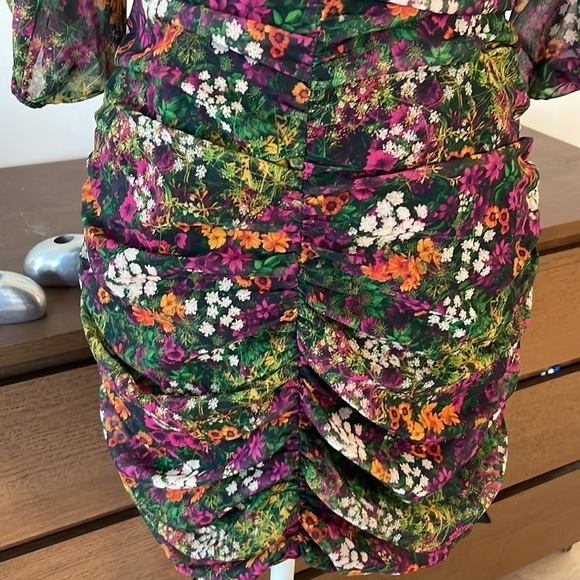 DESIGUAL FLORAL rushed dress - Picture 7 of 8